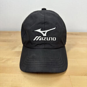 Mizuno Black Baseball Cap with‎ Adjustable Strap